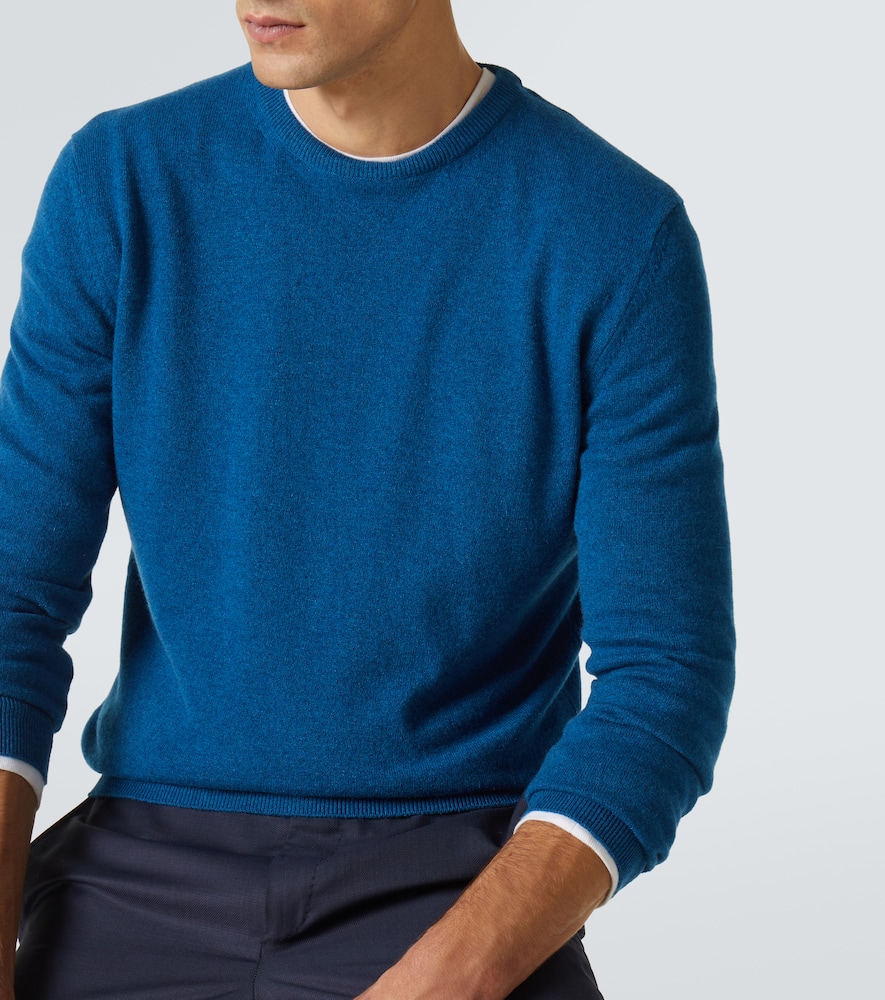 Zegna Cashmere Sweater In Blau