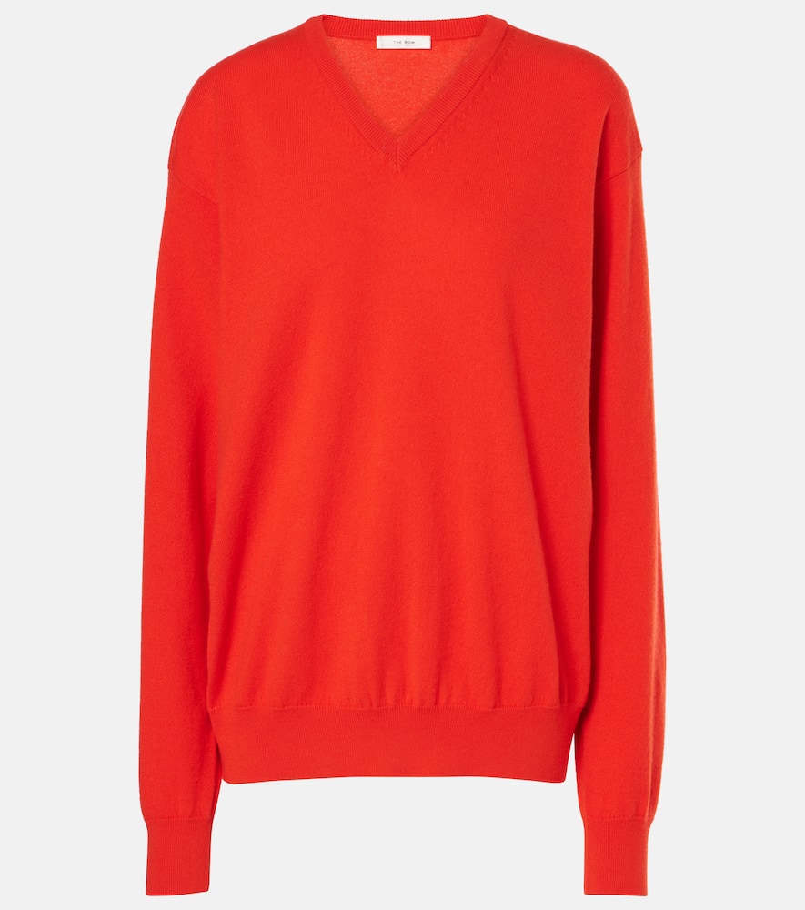 The Row Gracy Oversized Cashmere Sweater In Rot