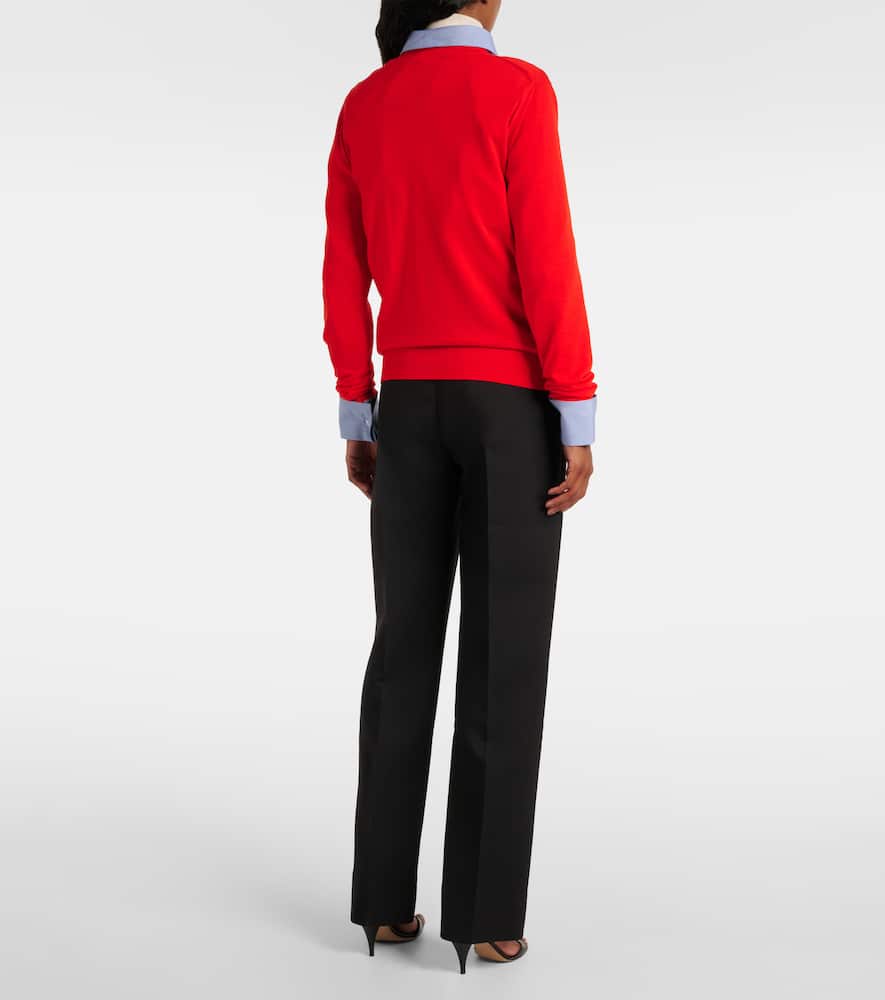 The Row Lightweight Wool Sweater Haius In Firetruck
