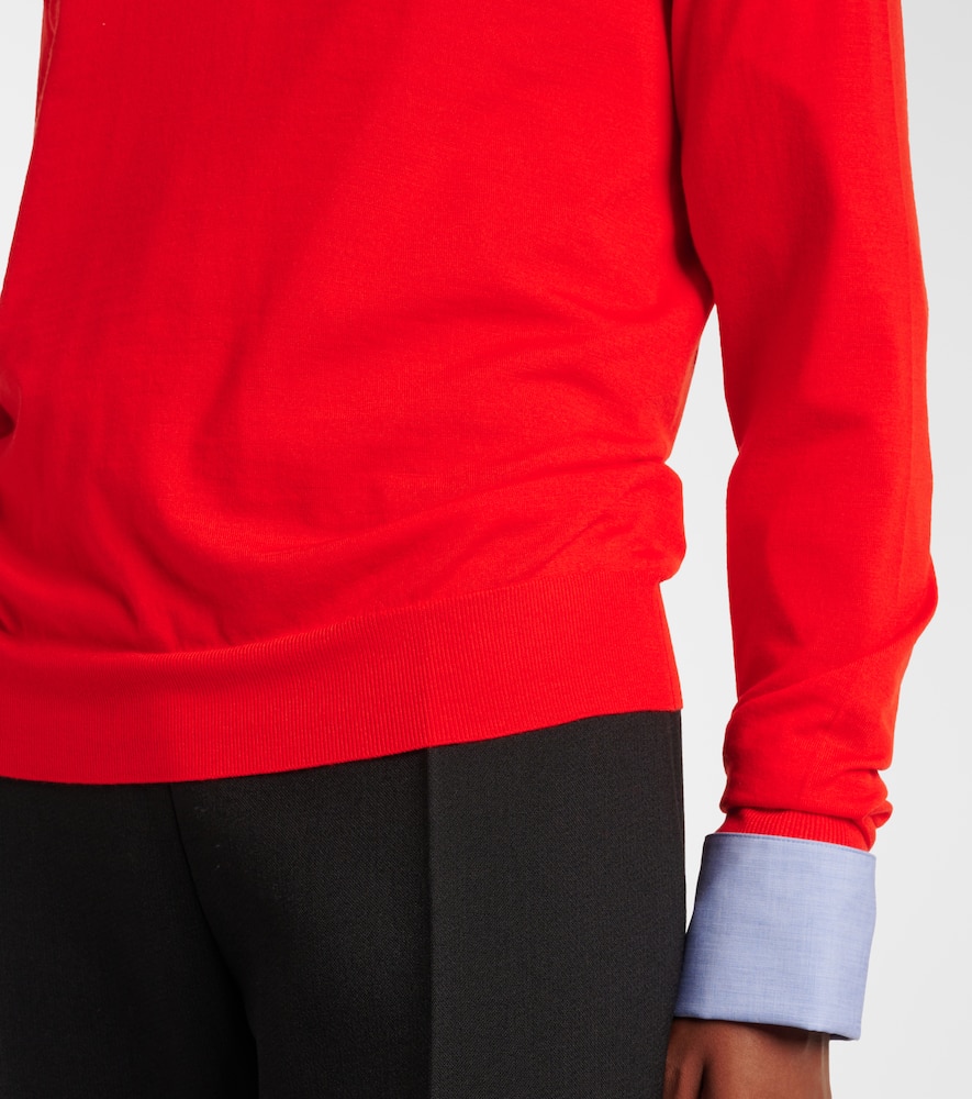 The Row Lightweight Wool Sweater Haius In Firetruck