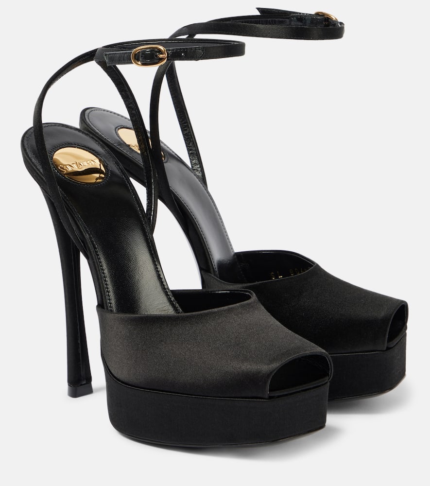 La Scandale 135 satin crêpe platform sandals