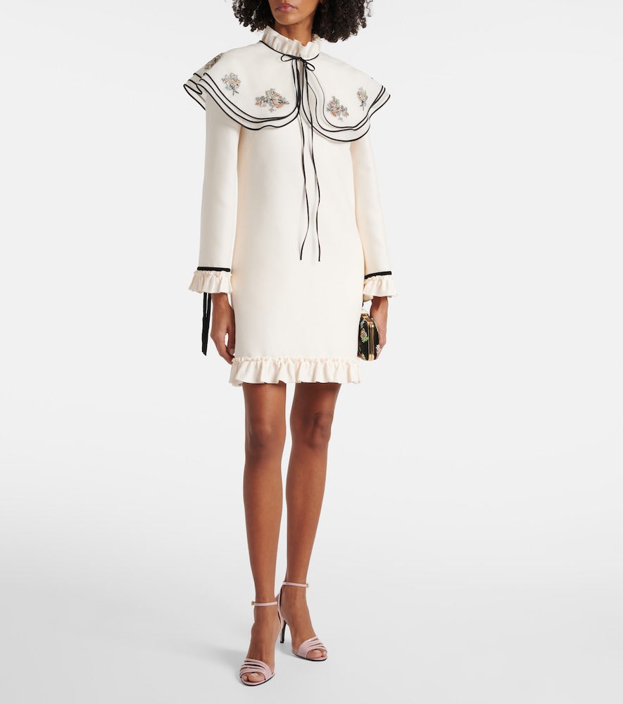  Valentino Valentino Besticktes Minikleid Aus Crepe Couture 