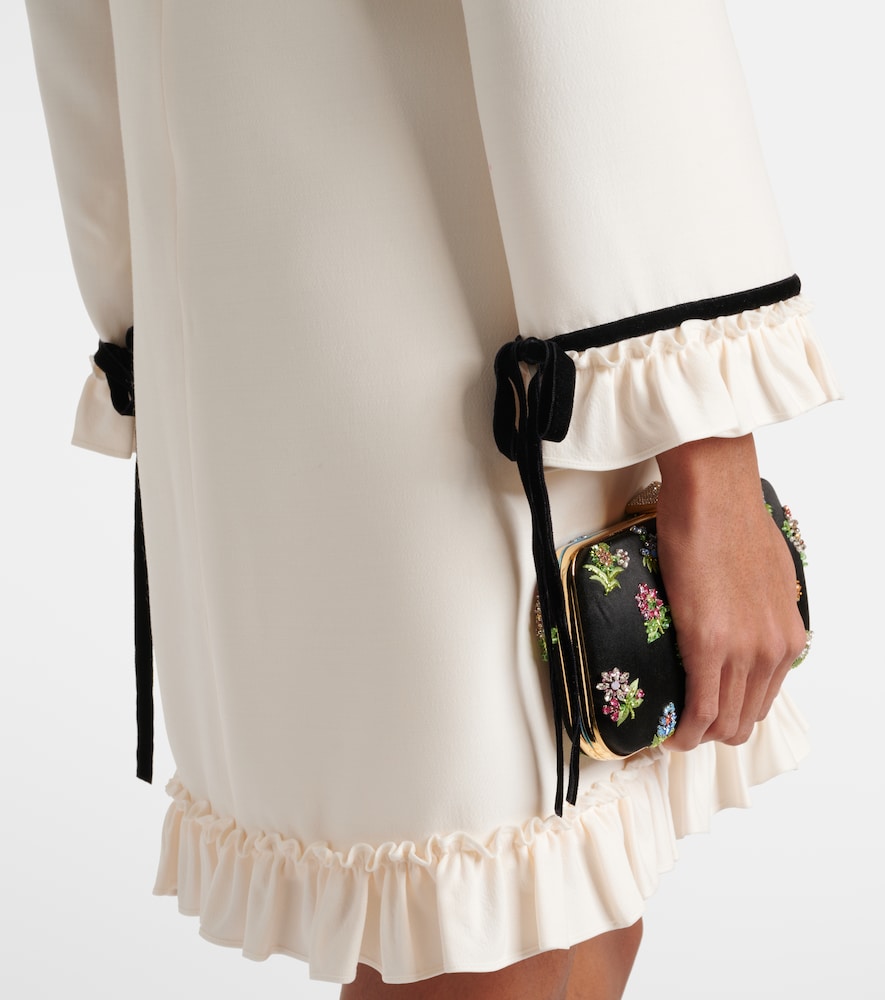  Valentino Valentino Besticktes Minikleid Aus Crepe Couture 