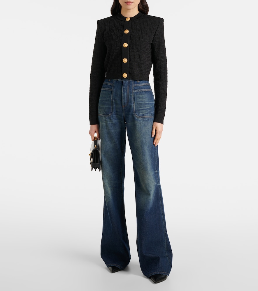  Balmain Balmain Cardigan Pb Labyrinth Aus Lamé 