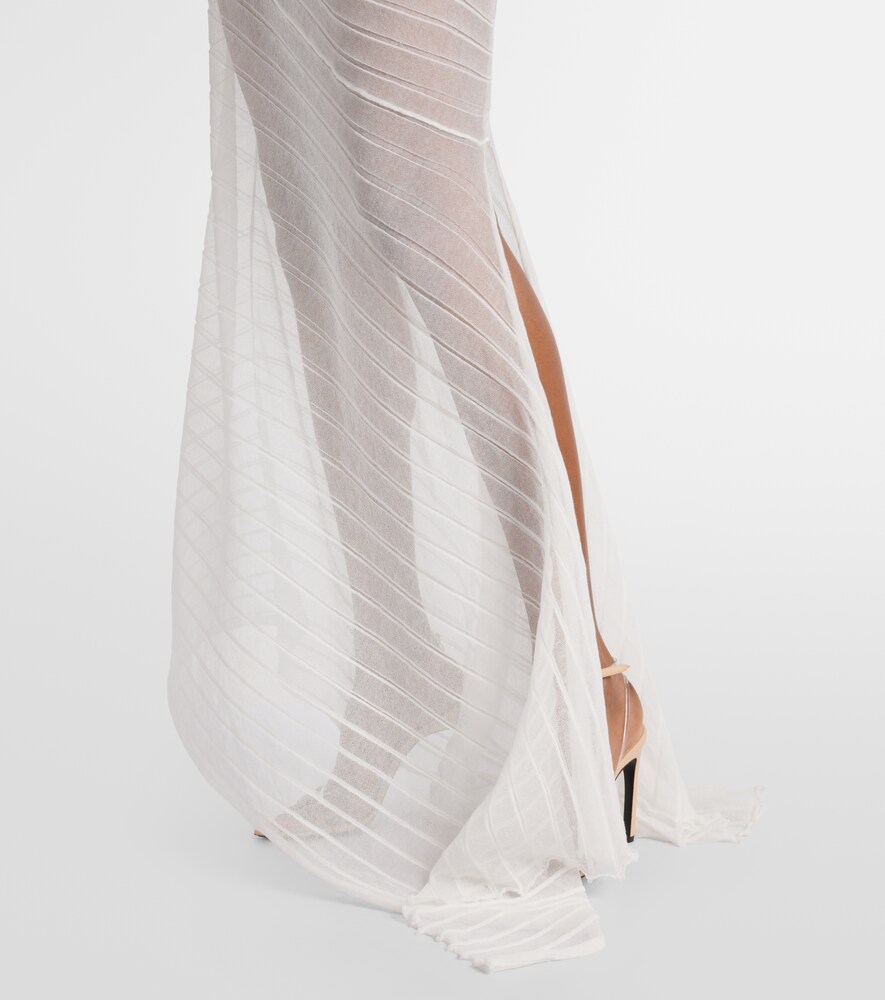  Victoria Beckham Victoria Beckham Maxikleid Aus Einem Baumwollgemisch 