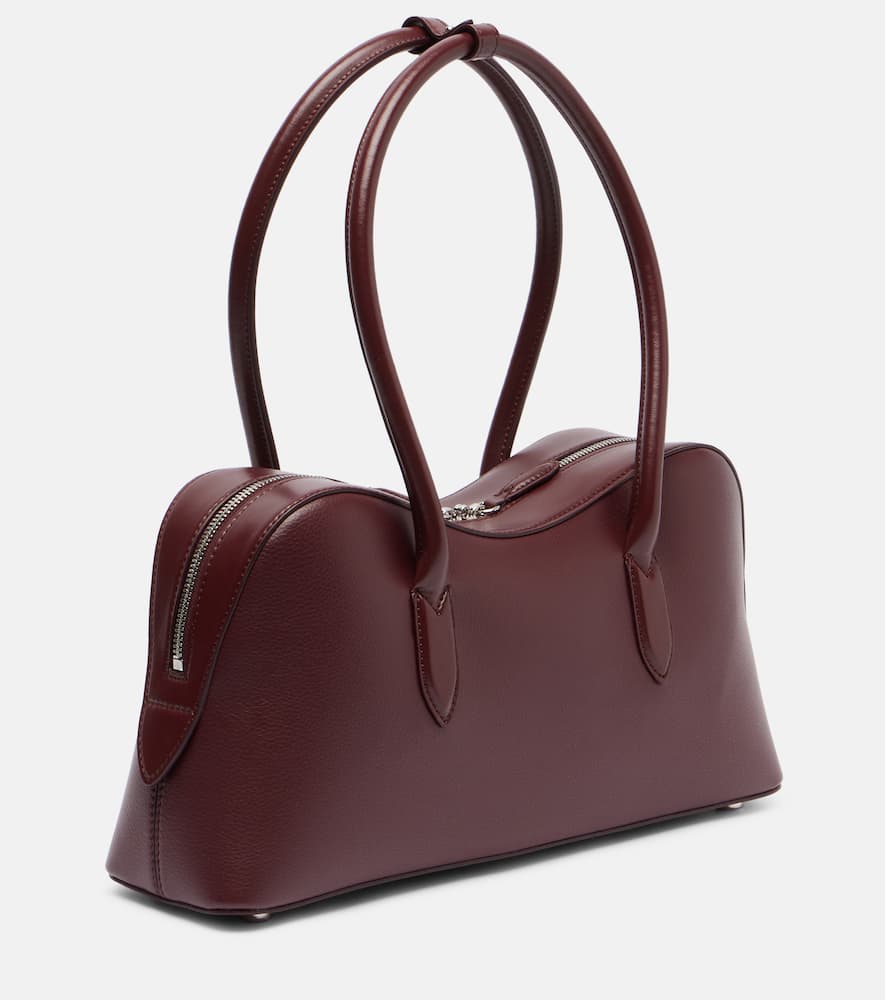 Stella Mccartney Ryder Bordeaux Handbag With Two Top Handles And Front Padlock Detail With Logo In Ecoleather Woman In Burgundy