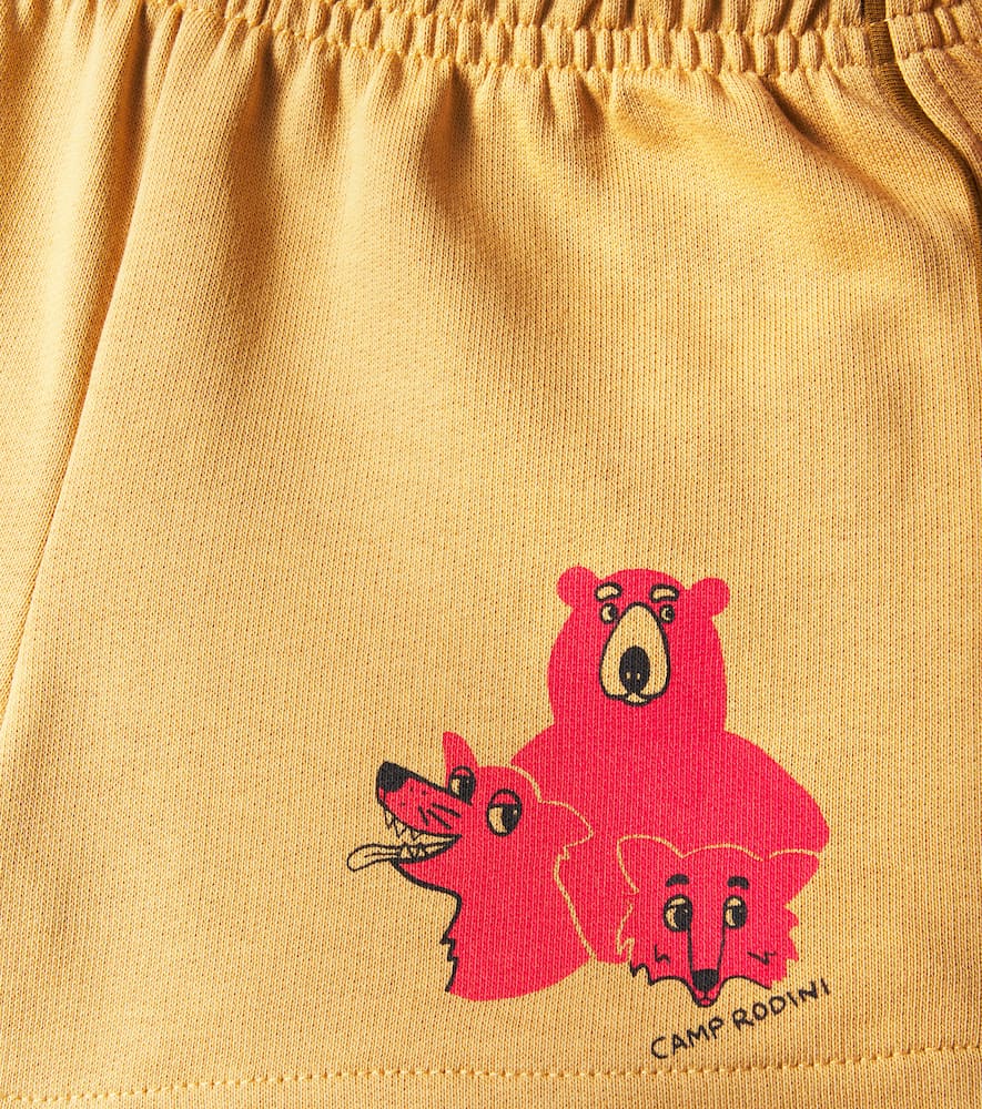 Mini Rodini Printed Cotton Running Shorts