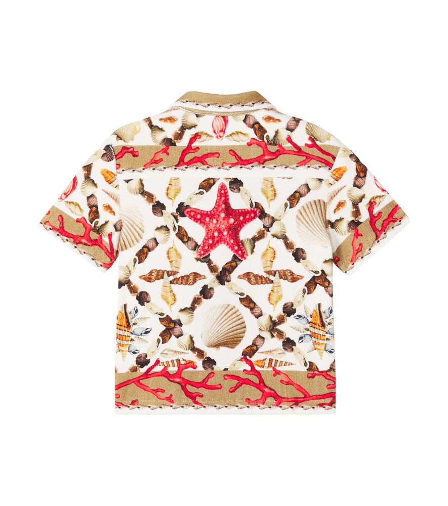  Dolce&gabbana Kids Dolce&gabbana Kids Printed Cotton Shirt 