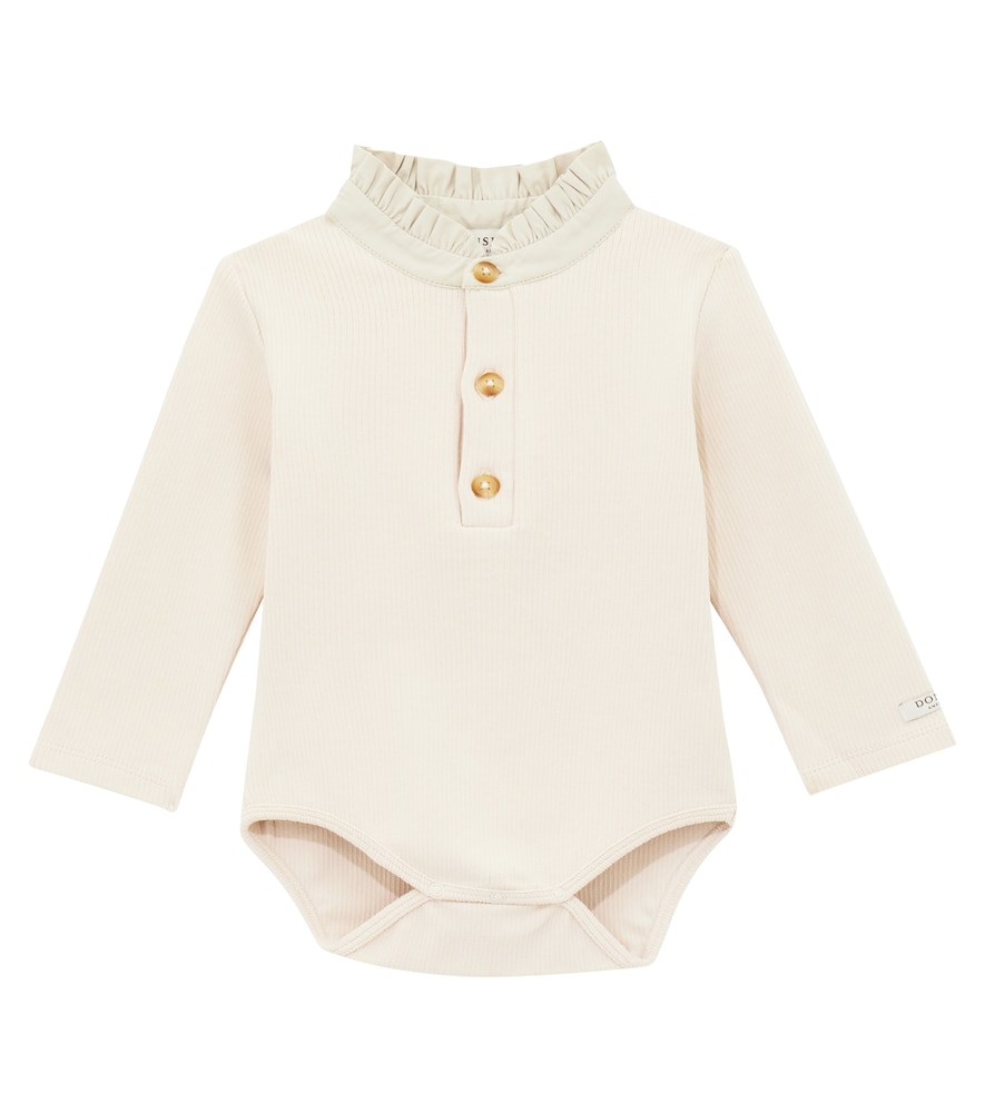 Donsje Beige Baby Bouches Cotton-Blend Bodysuit M Size 18-24 - Mytheresa