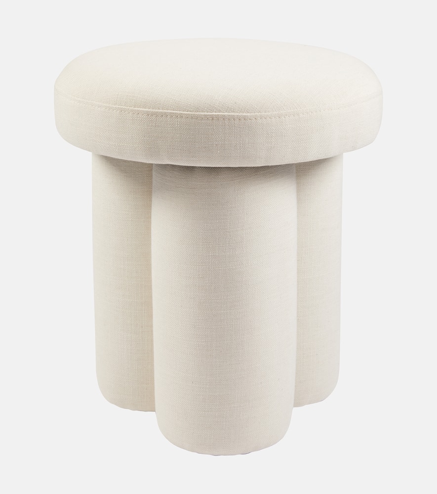 Big Foot linen stool