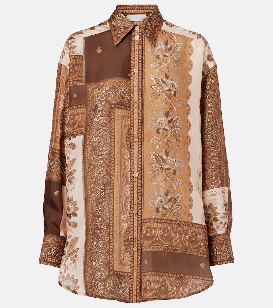 Lucky bandana silk satin shirt