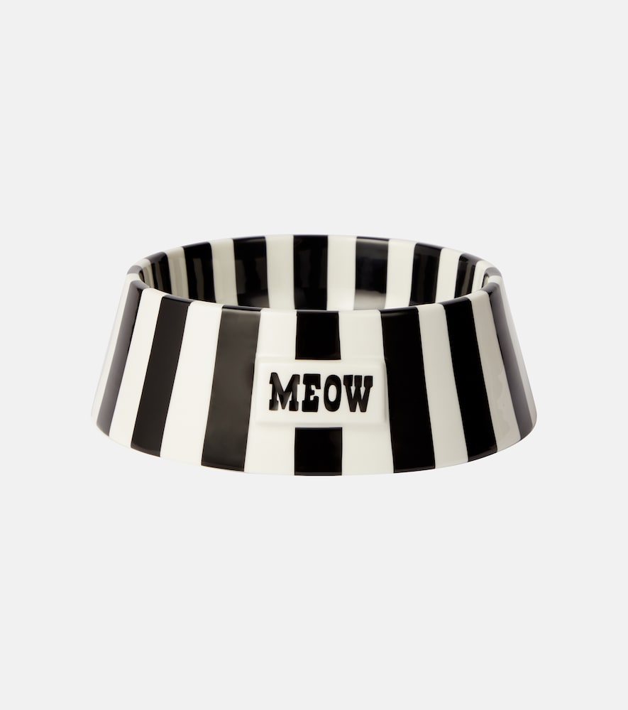 Jonathan Adler Vice Meow striped cat bowl