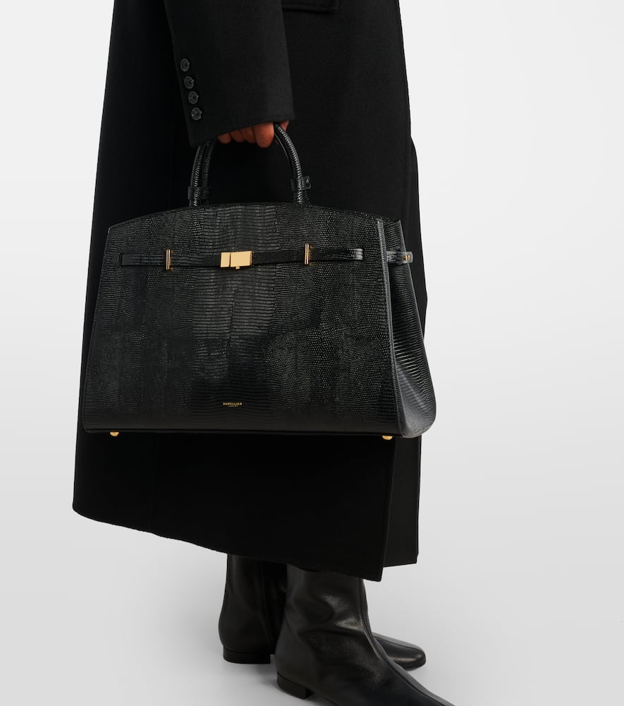 Demellier Tote Bag Hudson Aus Leder In Black