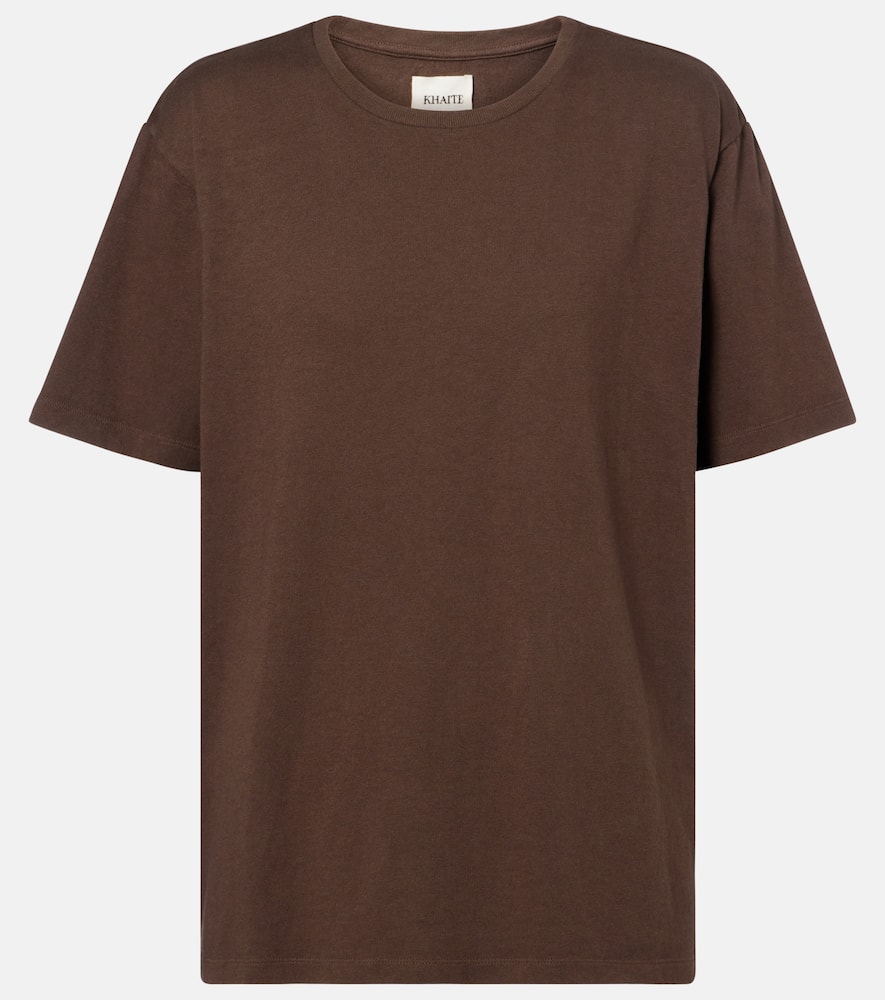 Khaite Short-sleeve Crew-neck T-shirt In Brown