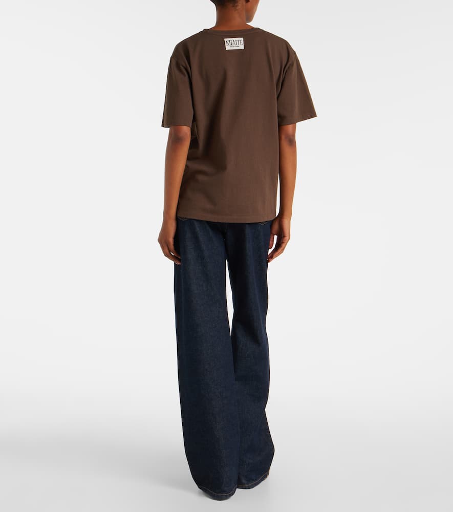 Khaite Short-sleeve Crew-neck T-shirt In Brown