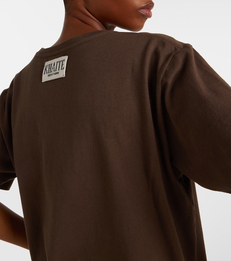 Khaite Short-sleeve Crew-neck T-shirt In Brown