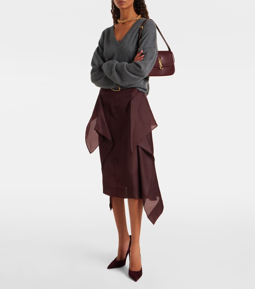 Christian Louboutin Miss Z 100 Suede Pumps In Burgundy