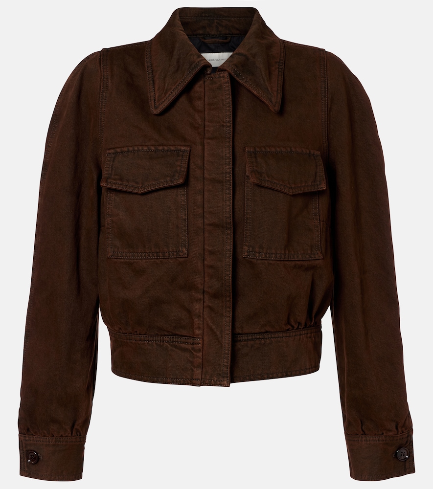 Dries Van Noten Veste raccourcie en denim 696 €