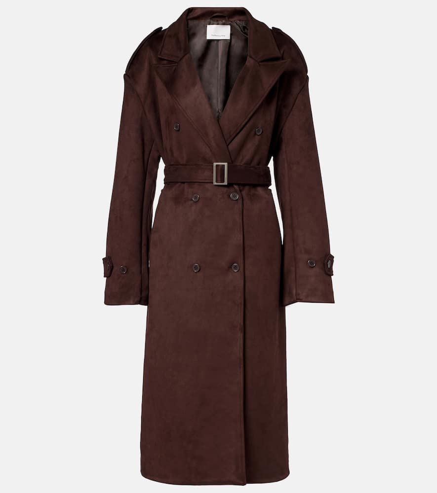 The Frankie Shop Pembroke Trench Coat In Brown