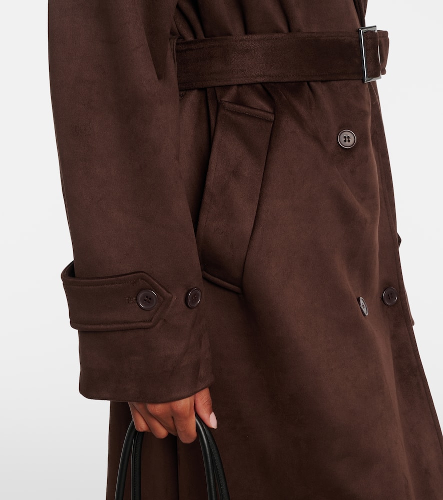 The Frankie Shop Pembroke Trench Coat In Brown