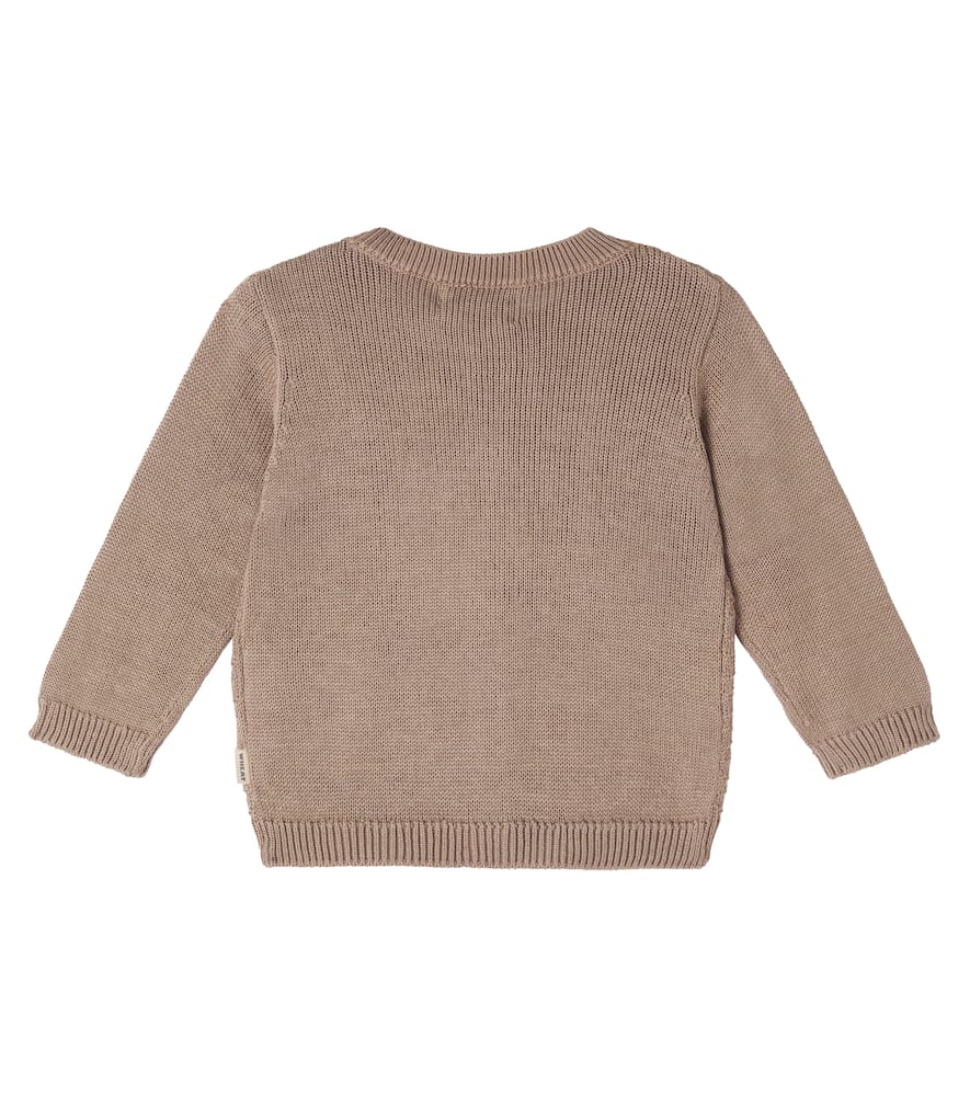 Wheat Baby Cardigan Bjørn Aus Baumwolle In Brown