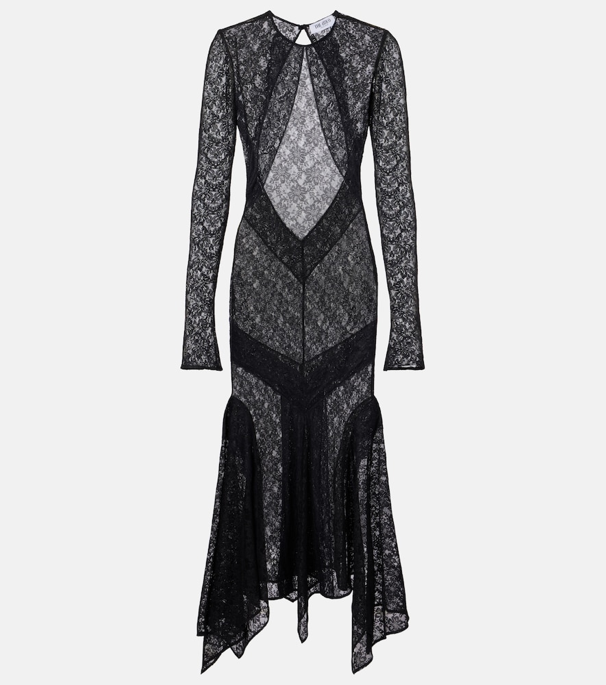 The Attico Floral lace cocktail dress