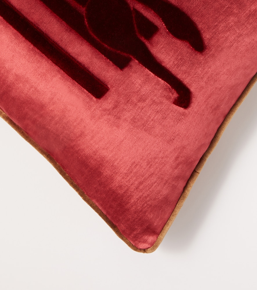  Etro Etro Pegaso Embroidered Velvet Cushion 