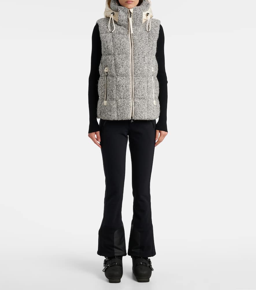 Bogner Falka Tweed Down Vest In Multi