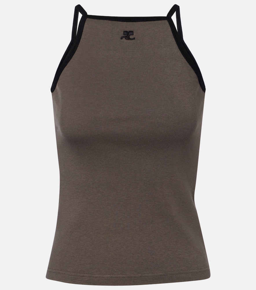 Courreges Courrèges Logo cotton tank top