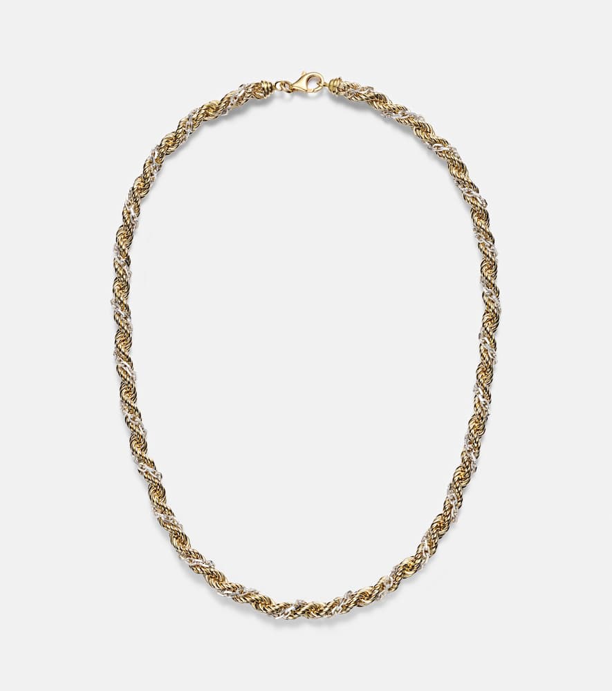 Yvonne Léon Corde Torsade 18kt Gold And White Gold Necklace