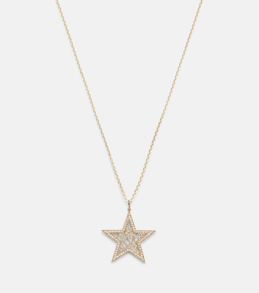 Sydney Evan Icon Wallpaper Star 14kt Gold Pendant Necklace With Diamonds In Gold