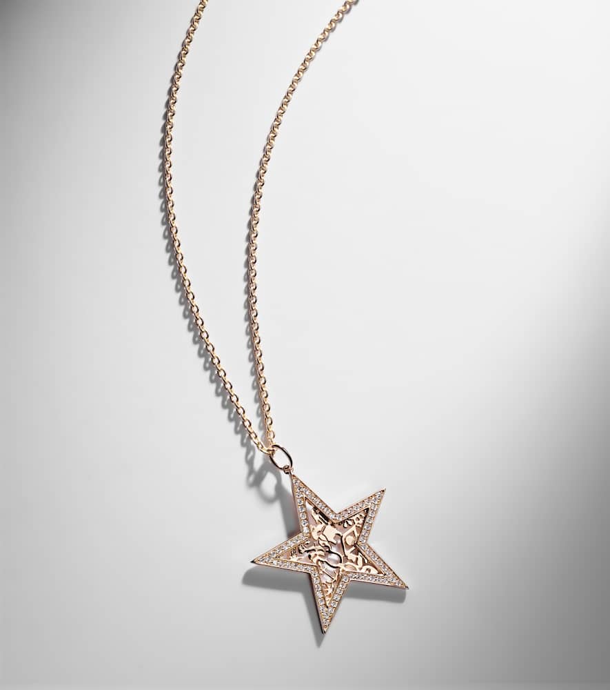 Sydney Evan Icon Wallpaper Star 14kt Gold Pendant Necklace With Diamonds In Gold
