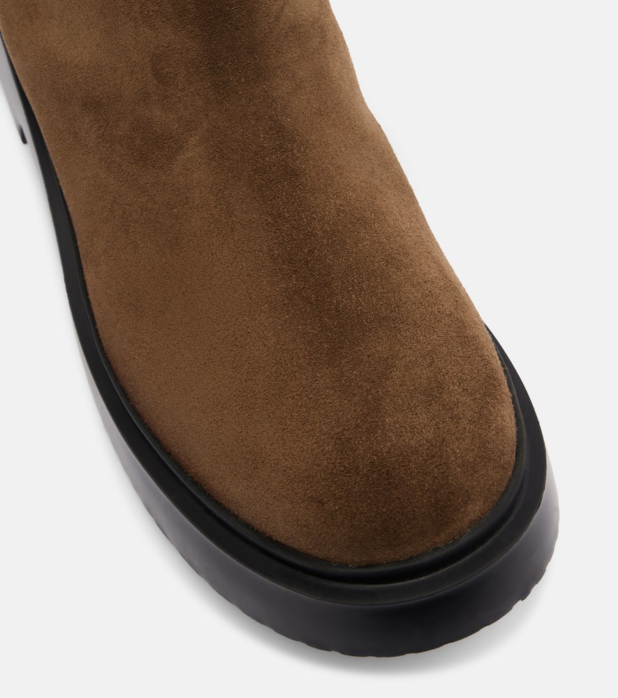 Proenza Schouler Bank Suede Knee-high Boots In Brown