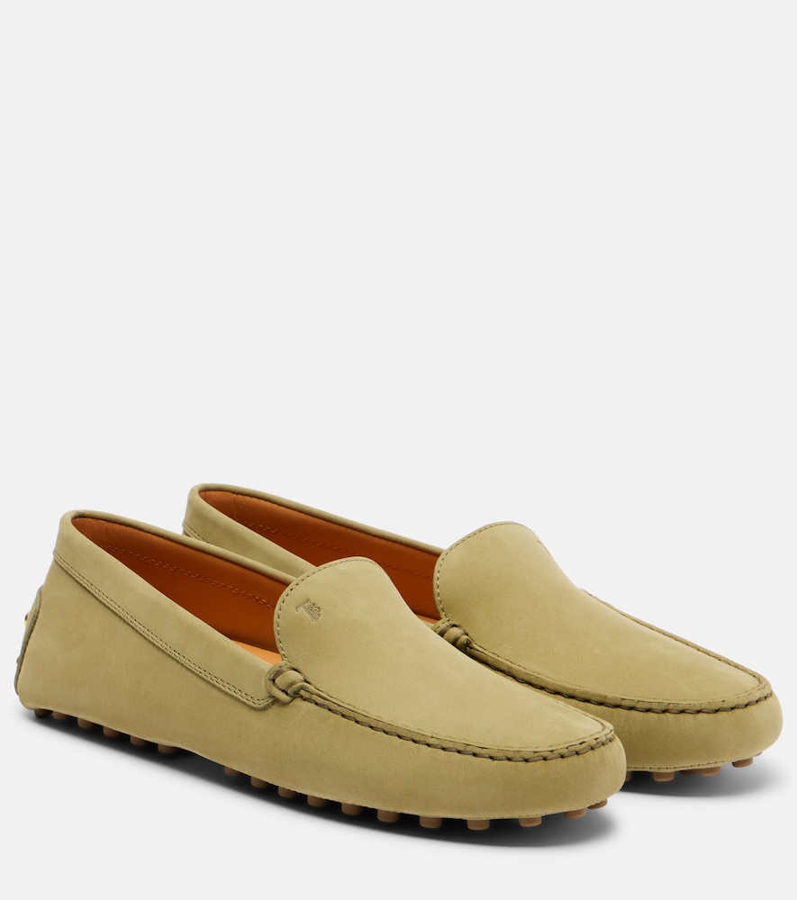 Tod's Women's Green Gommino Suede Driving Shoes UK Size 6.5 - Mytheresa