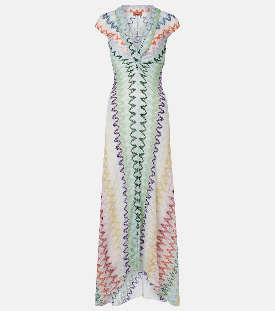 Missoni Women's Multicoloured Zigzag Lame Maxi Dress UK Size 4 - Mytheresa