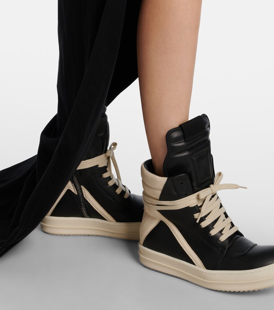 Rick Owens Geobasket leather sneakers