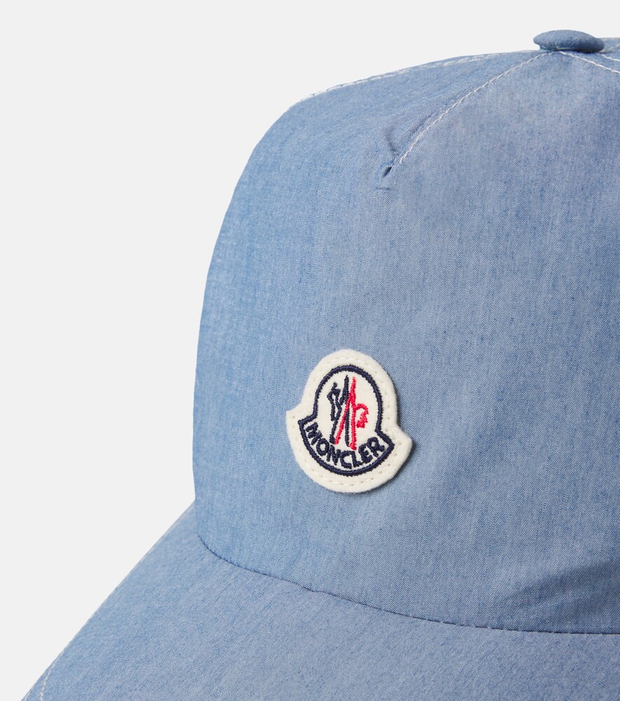  Moncler Enfant Moncler Enfant Logo Cotton-blend Denim Baseball Cap 