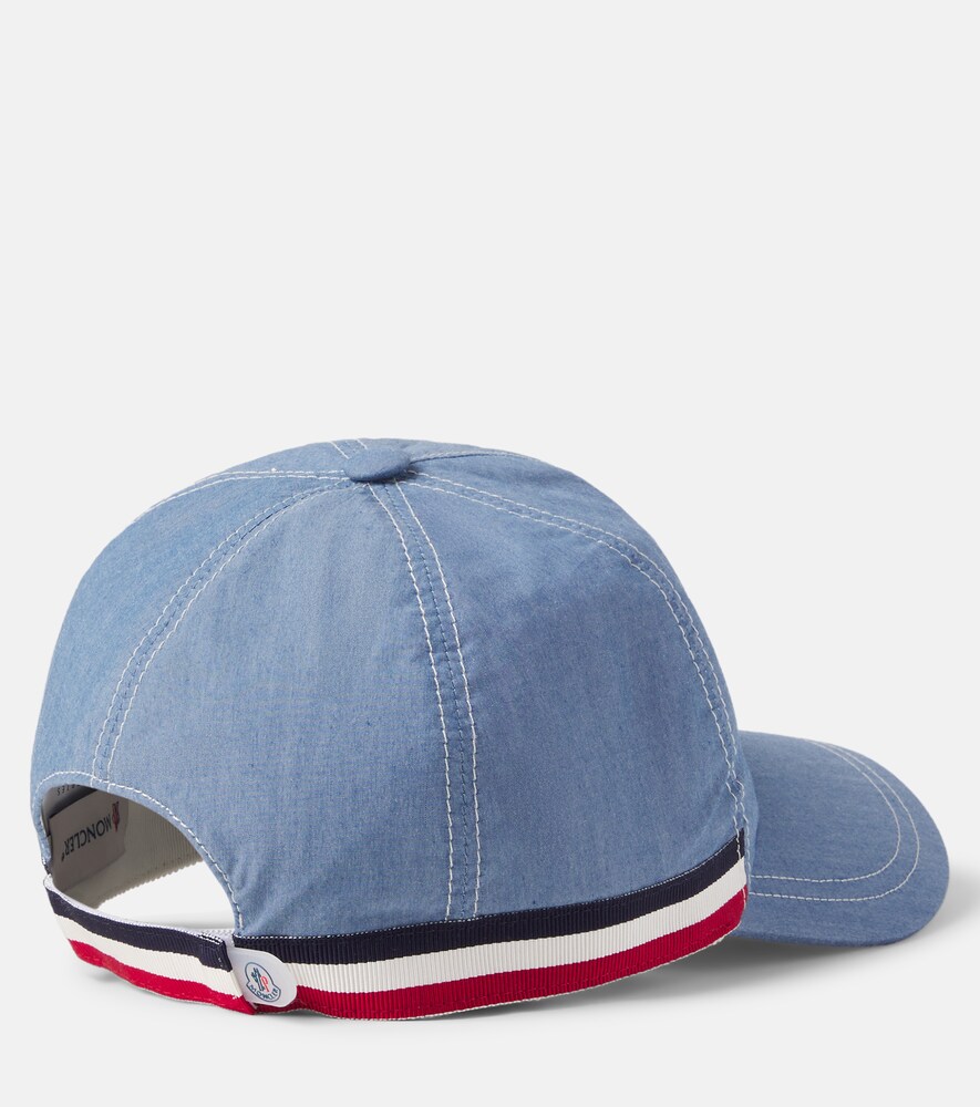  Moncler Enfant Moncler Enfant Logo Cotton-blend Denim Baseball Cap 