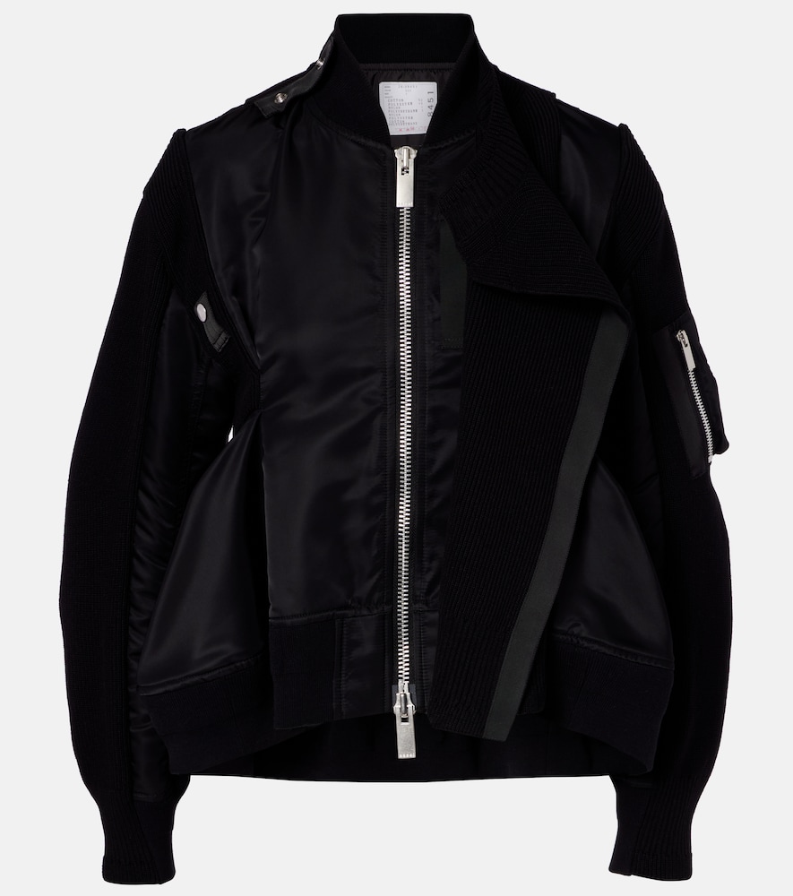 Sacai Paneled blouson jacket