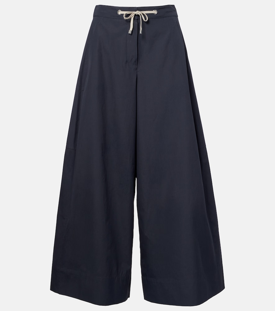 'S Max Mara Gufo cotton poplin wide-leg pants