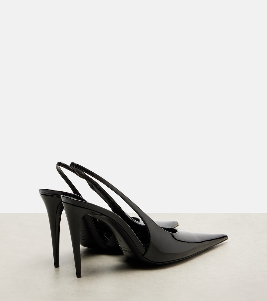  Saint Laurent Saint Laurent Slingback-pumps Guermantes 95 Aus Lackleder 