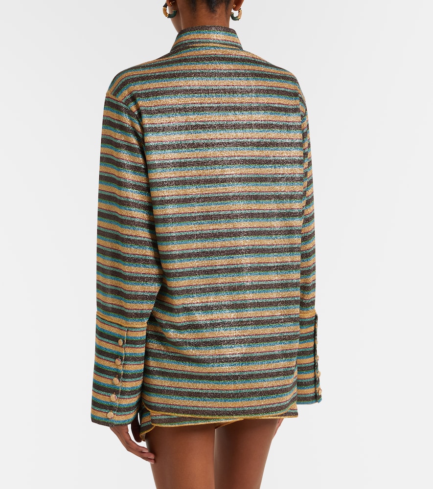  Oseree Oseree Lumiere Striped Shirt 
