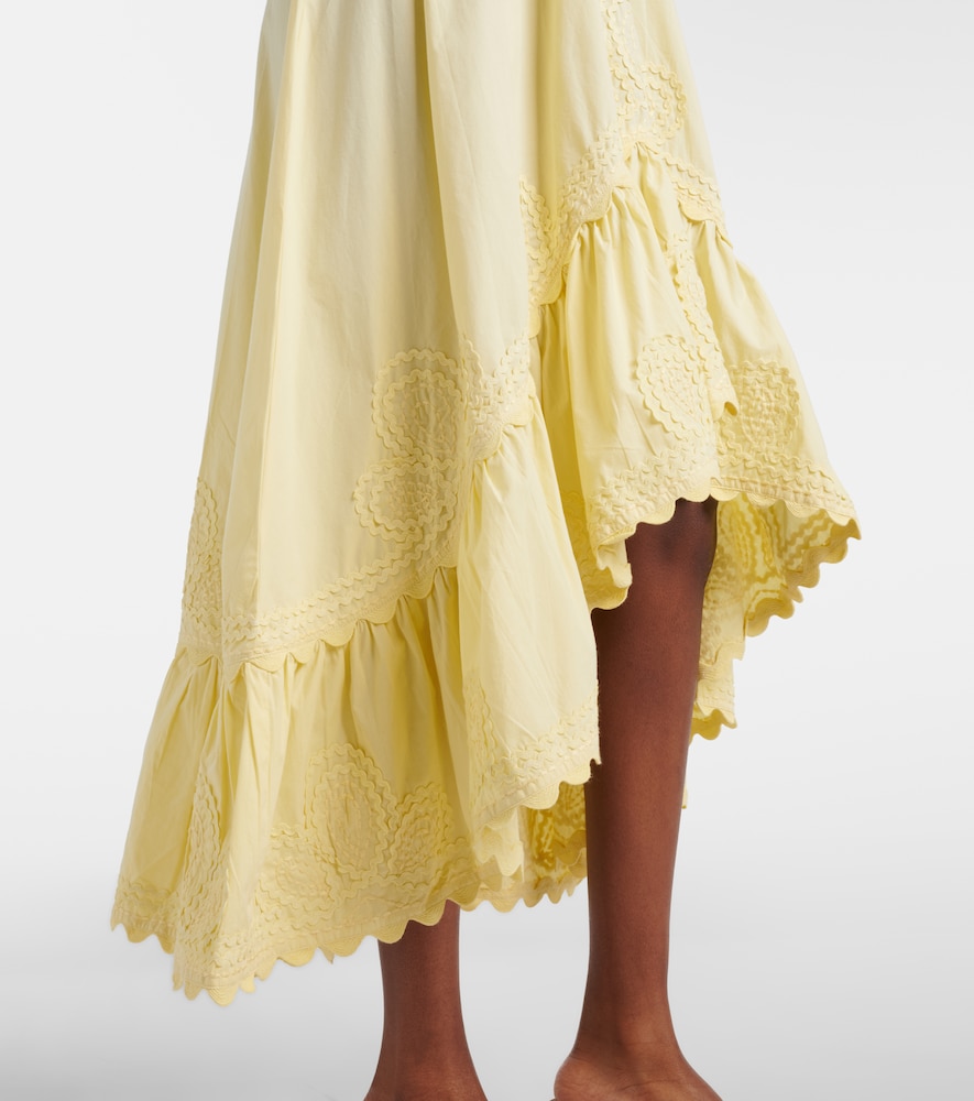 Juliet Dunn Juliet Dunn Besticktes Midikleid Aus Baumwolle 