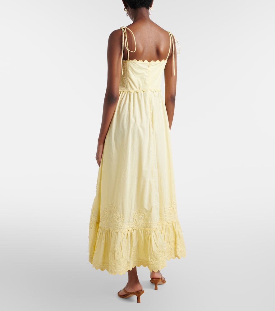  Juliet Dunn Juliet Dunn Besticktes Midikleid Aus Baumwolle 