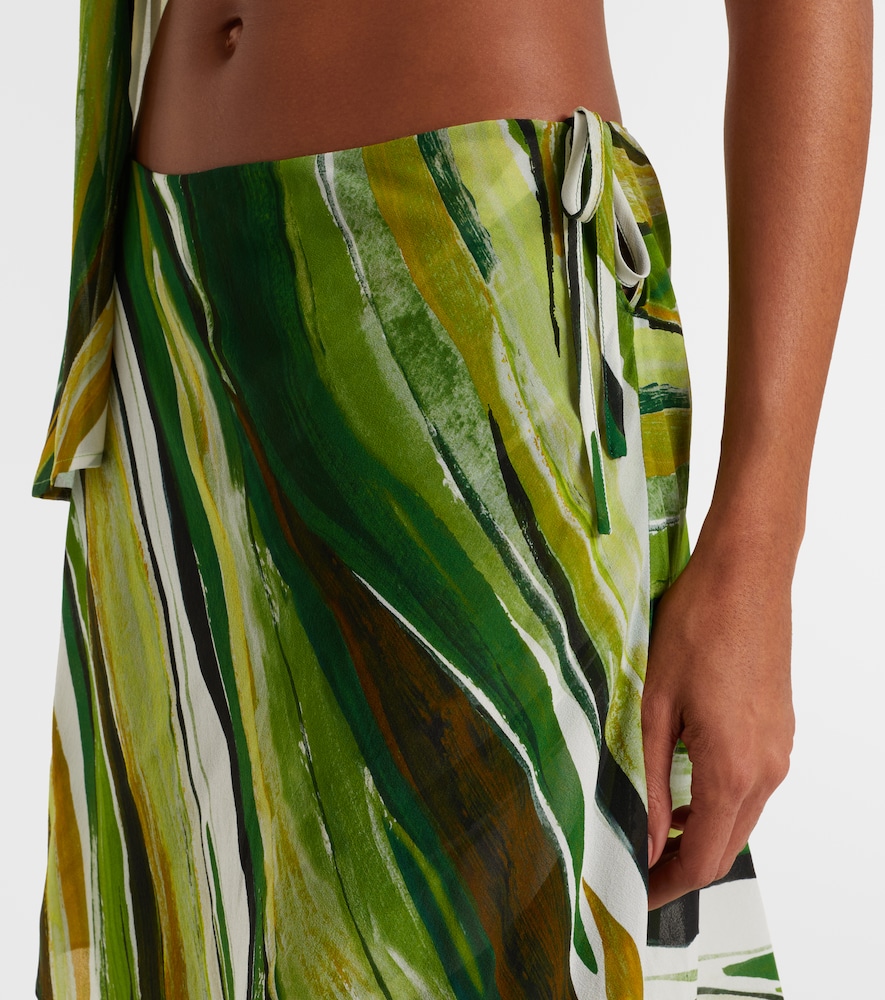  Christopher Esber Christopher Esber Printed Silk Wide-leg Pants 