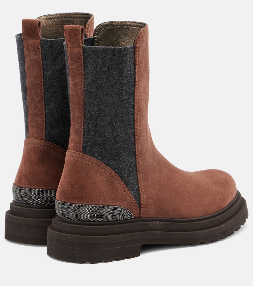  Brunello Cucinelli Brunello Cucinelli Monili Suede Chelsea Boots 
