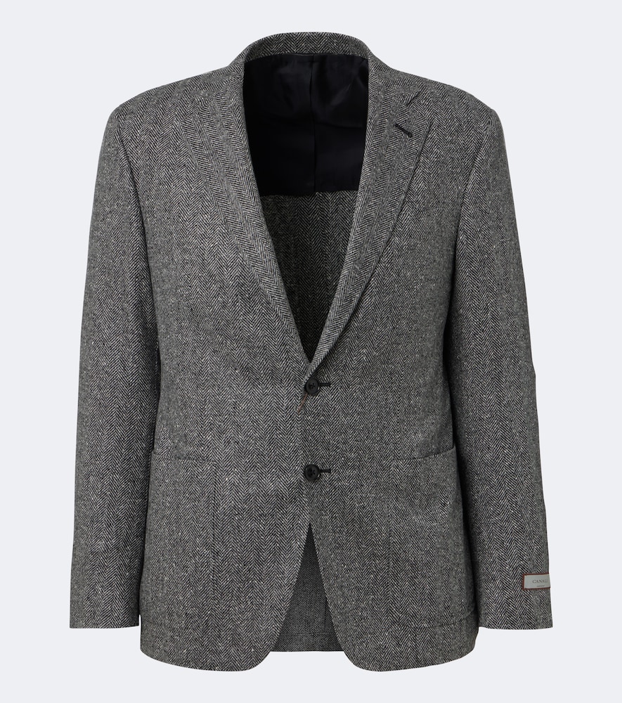 Canali Canali Herringbone wool and cashmere blazer　Canali ヘリンボーン ウール & カシミア ブレザー