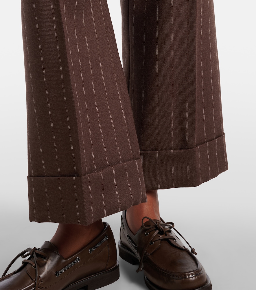  Brunello Cucinelli Brunello Cucinelli Cropped-schlaghose Aus Schurwolle 