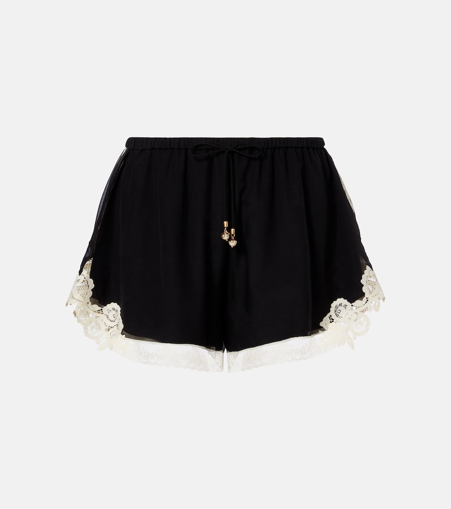 Zimmermann Roselight cotton and silk shorts