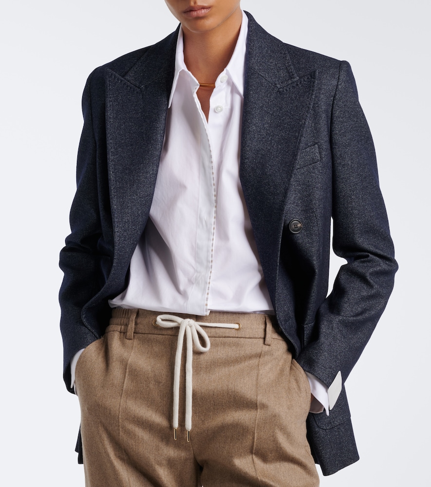 Cotton And Silk Poplin Shirt